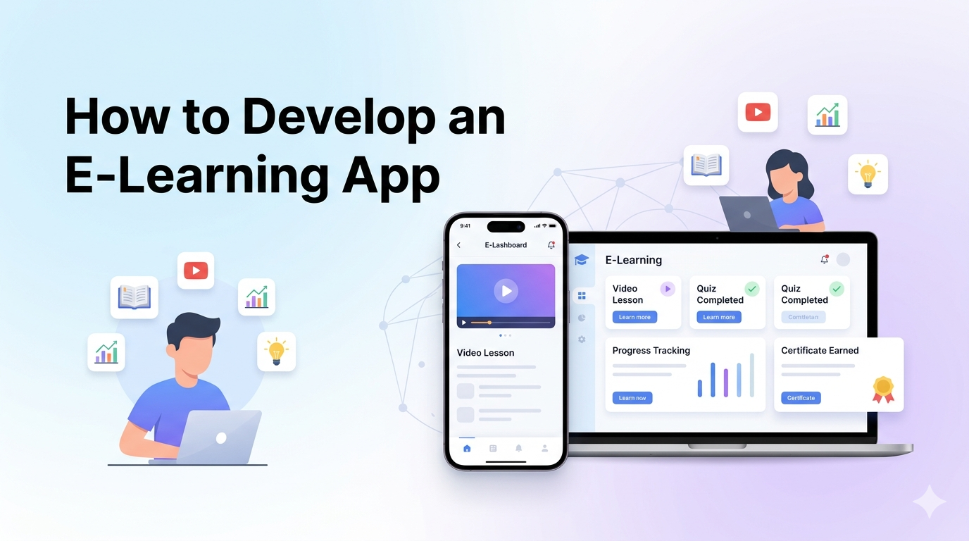 How to Develop an E-Learning App: A Complete Guide for Startups, Educators, and Businesses
