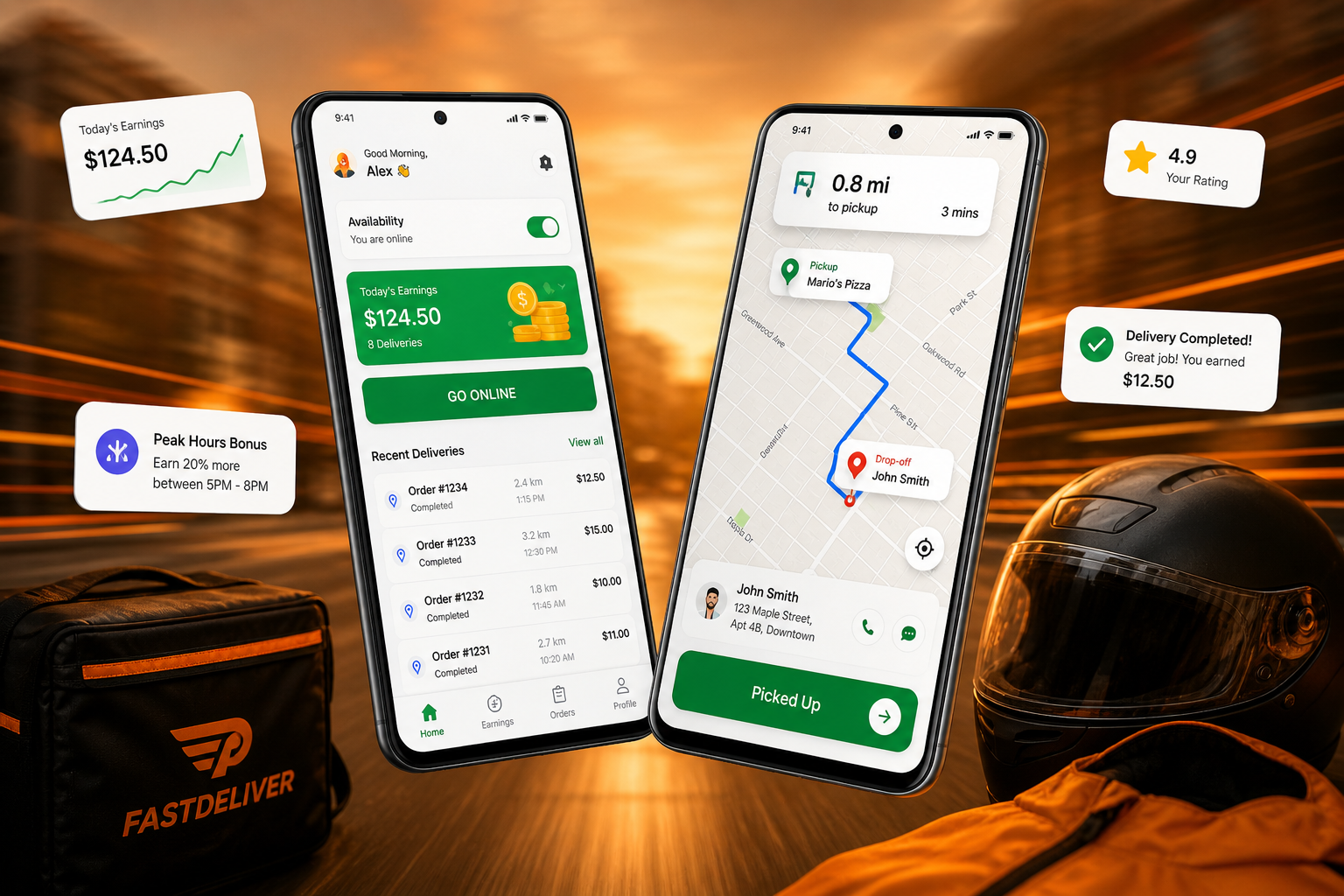 food delivery app development Delivery Driver App Features.png
